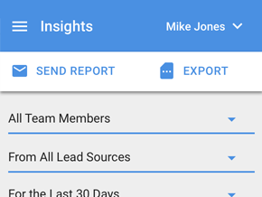 Insights Dashboard - Small Viewport