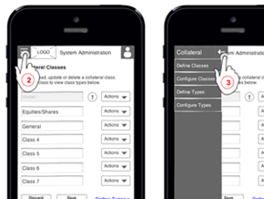 Collateral Configuration Mobile Wireframe