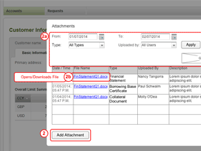 Attachments Wireframe Flow
