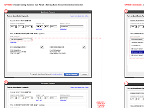 Intuit QuickBooks Payments as a Feature Bank Info Collection Flow